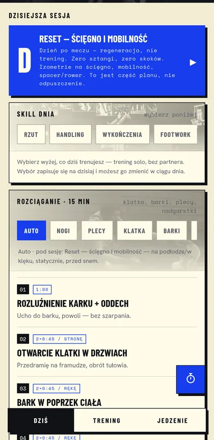 Offseason OS — makro dnia i waga z trendem
